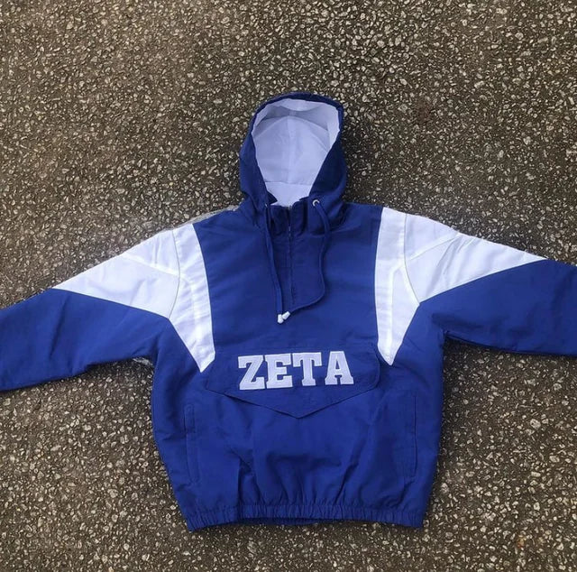 Blue/White Vintage Inspired Starter jacket