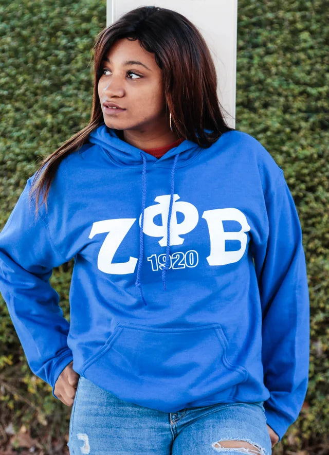 Blue and white Classic Hoodie