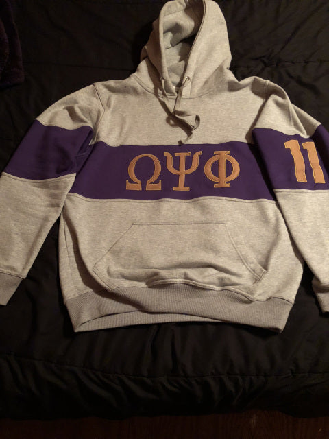 Grey Frat Hoodie - Omega Psi Phi