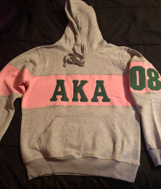 Grey Sorority Hoodie - Alpha Kappa Alpha
