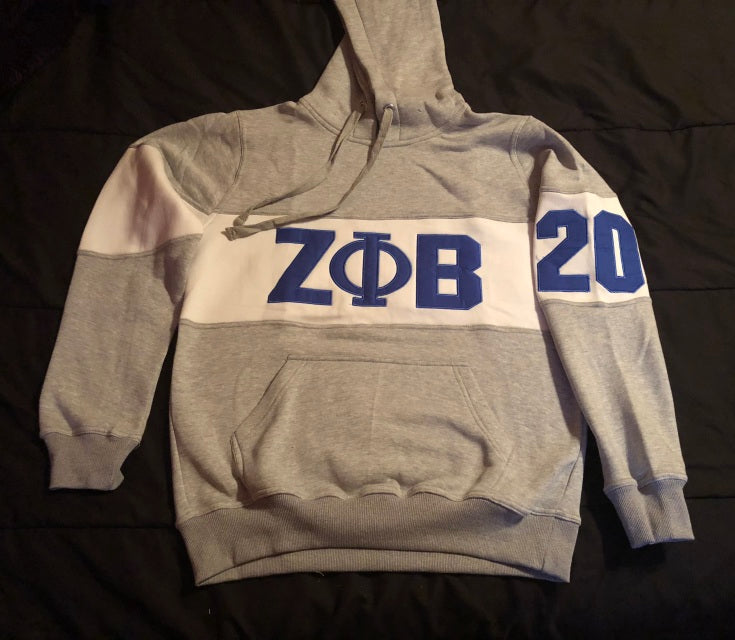 Grey Sorority Hoodie - Zeta
