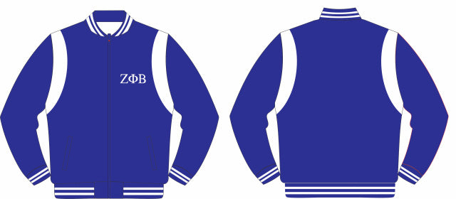 Varsity Blue and White Jacket