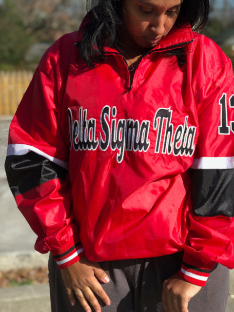 Vintage Windbreaker Pullover - Delta Sigma Theta