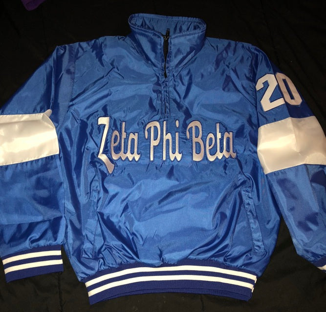 Vintage Windbreaker Pullover - Zeta Phi Beta