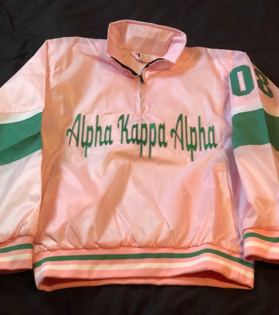 Vintage windbreaker pull over Alpha Kappa Alpha