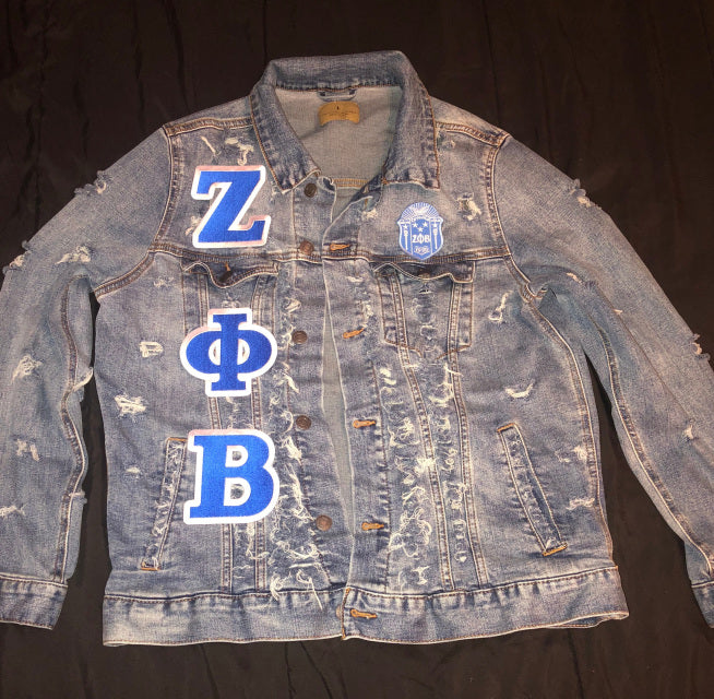 ZETA distressed jean jacket