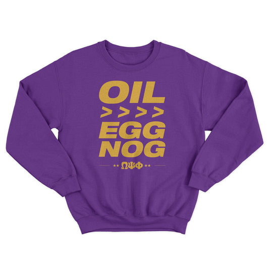 Oil vs EggNog Holiday Sweater